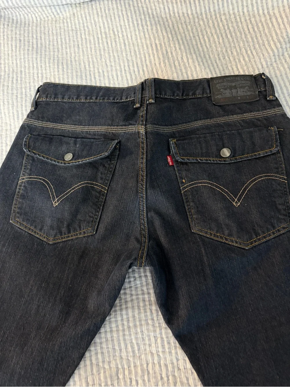 Levi's Men's Black Straight-Leg Jeans 514